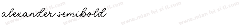 alexander semibold字体转换